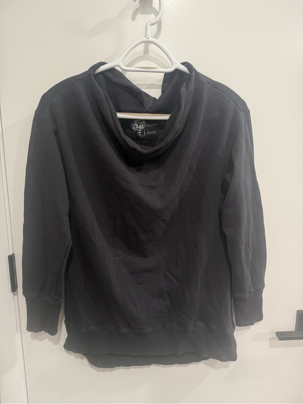 Pilcro Black Pullover Cowl Neck Top Women's S Anthropologie